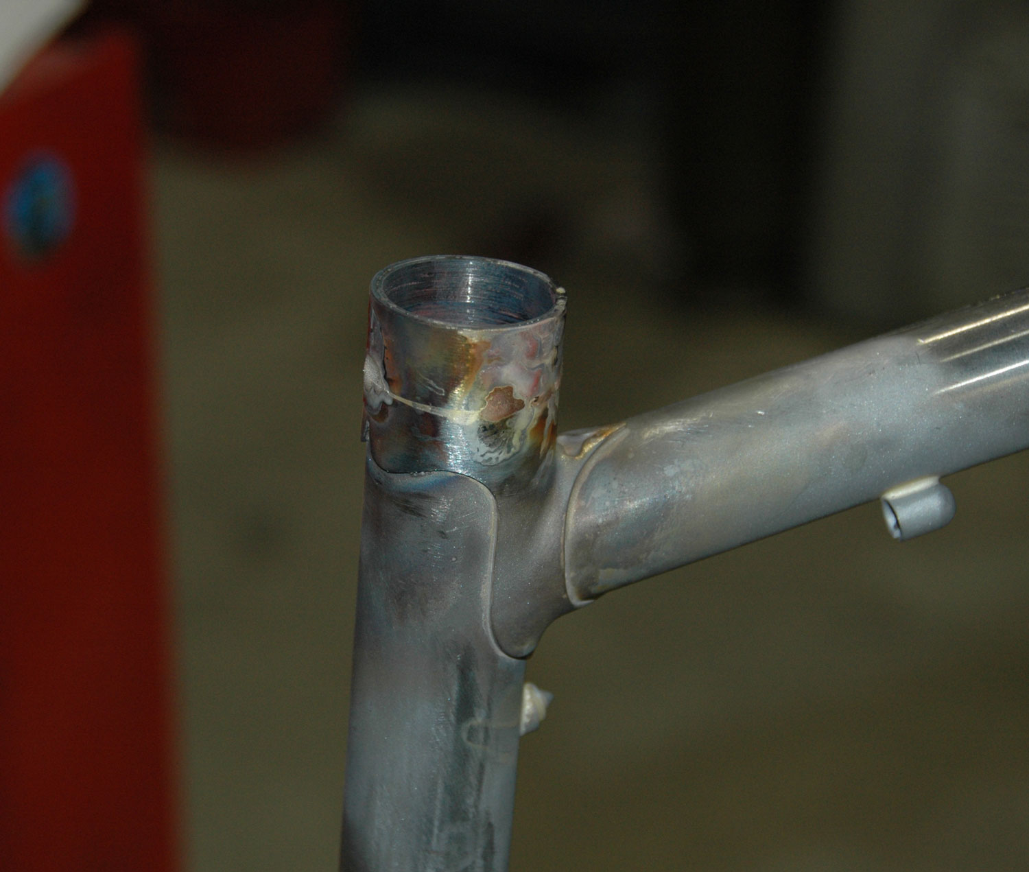 Lugged frames, repainted frames and frames that break into two. True